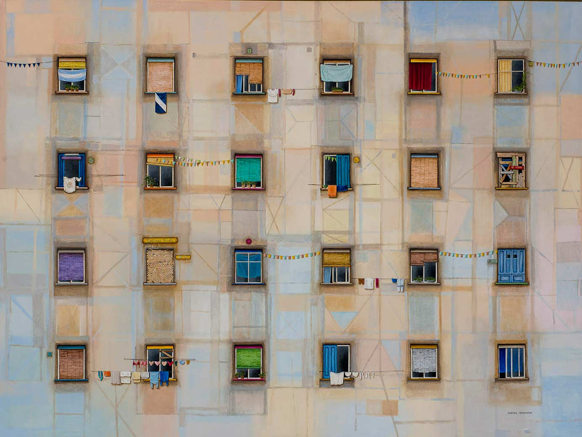 Natalia Sánchez Valdemoros — painted façade, where every window is a story