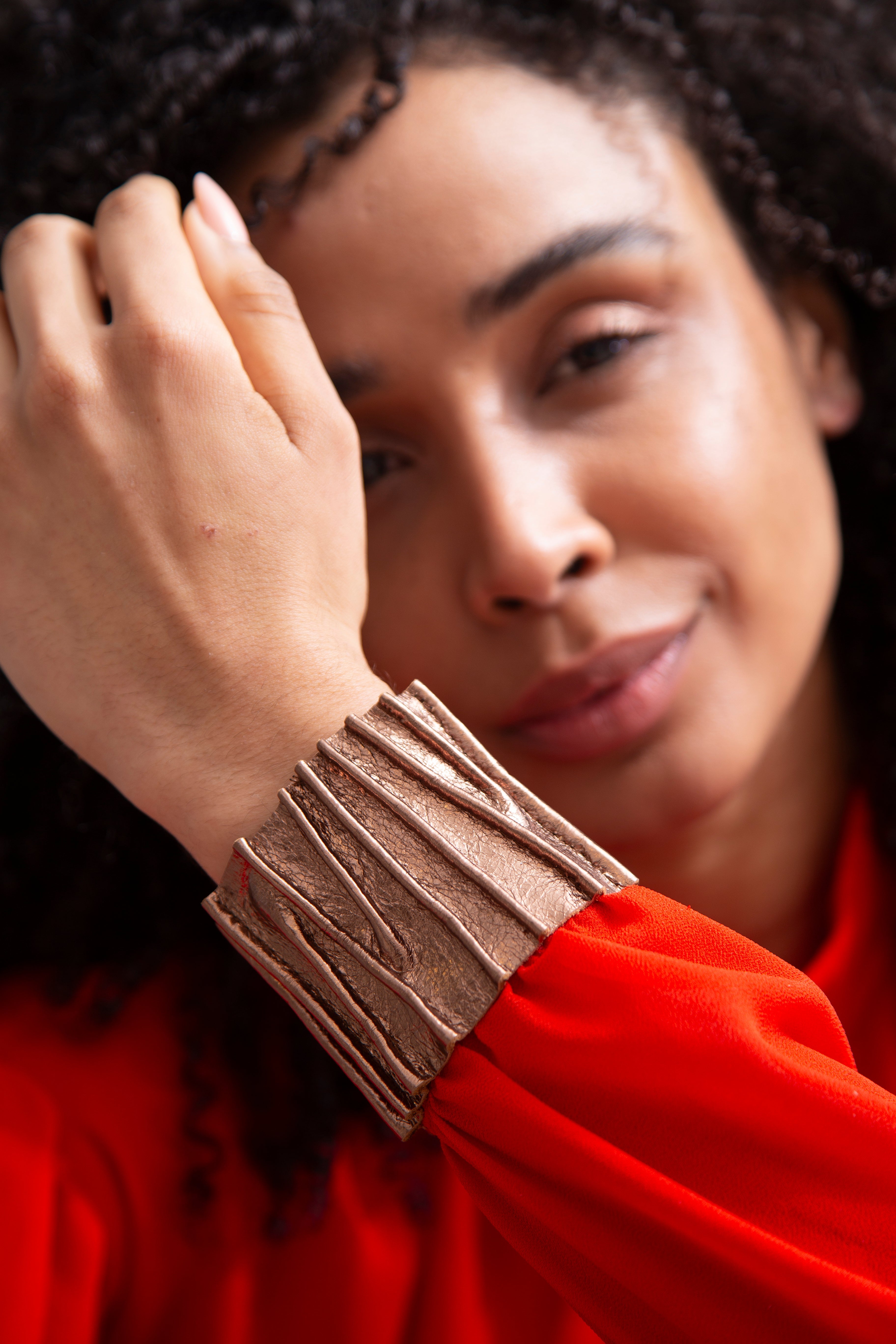 Bauhaus Stitch Bracelet - Brown