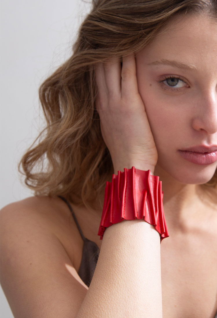 Pulsera Bauhaus Stitch - Rojo
