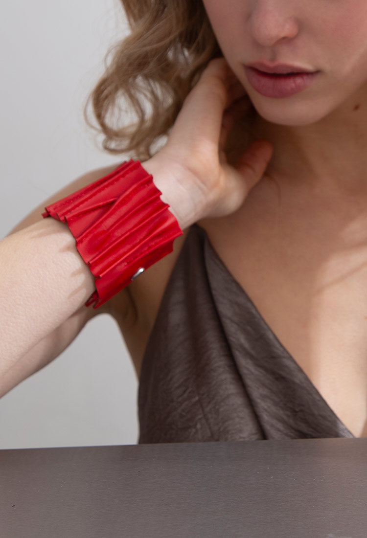 Pulsera Bauhaus Stitch - Rojo