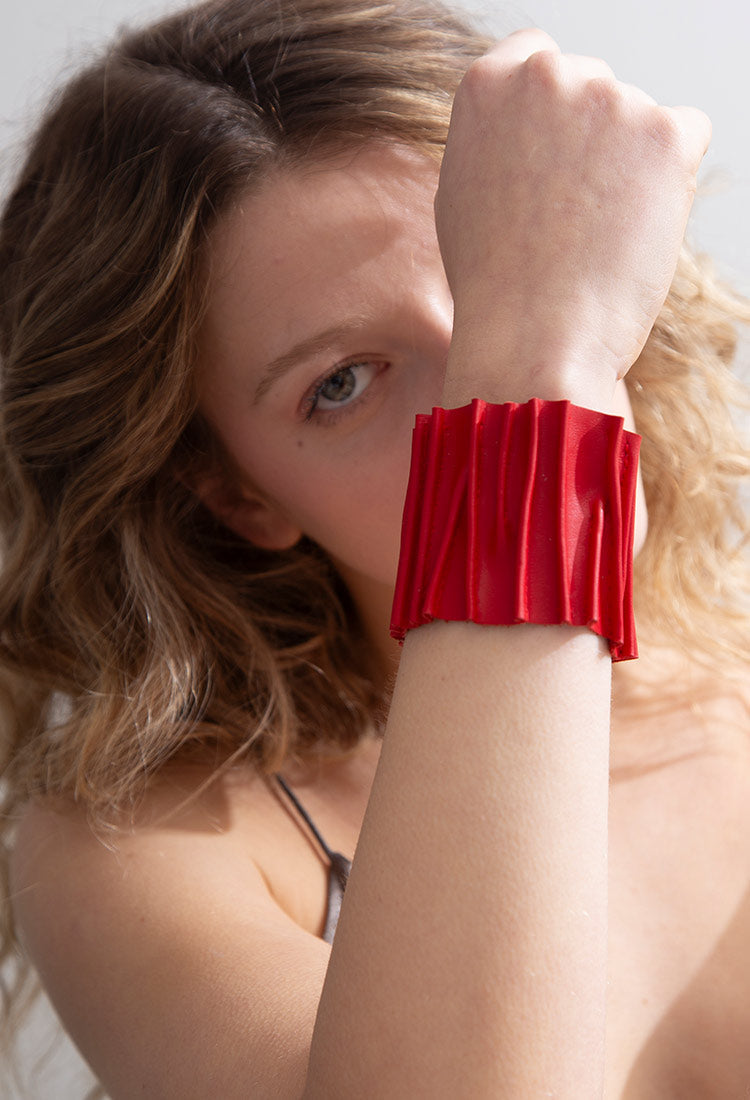 Pulsera Bauhaus Stitch - Rojo