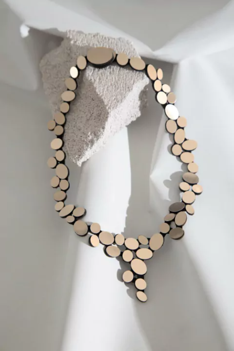 Collar Organic Reflections V Doble - Oro