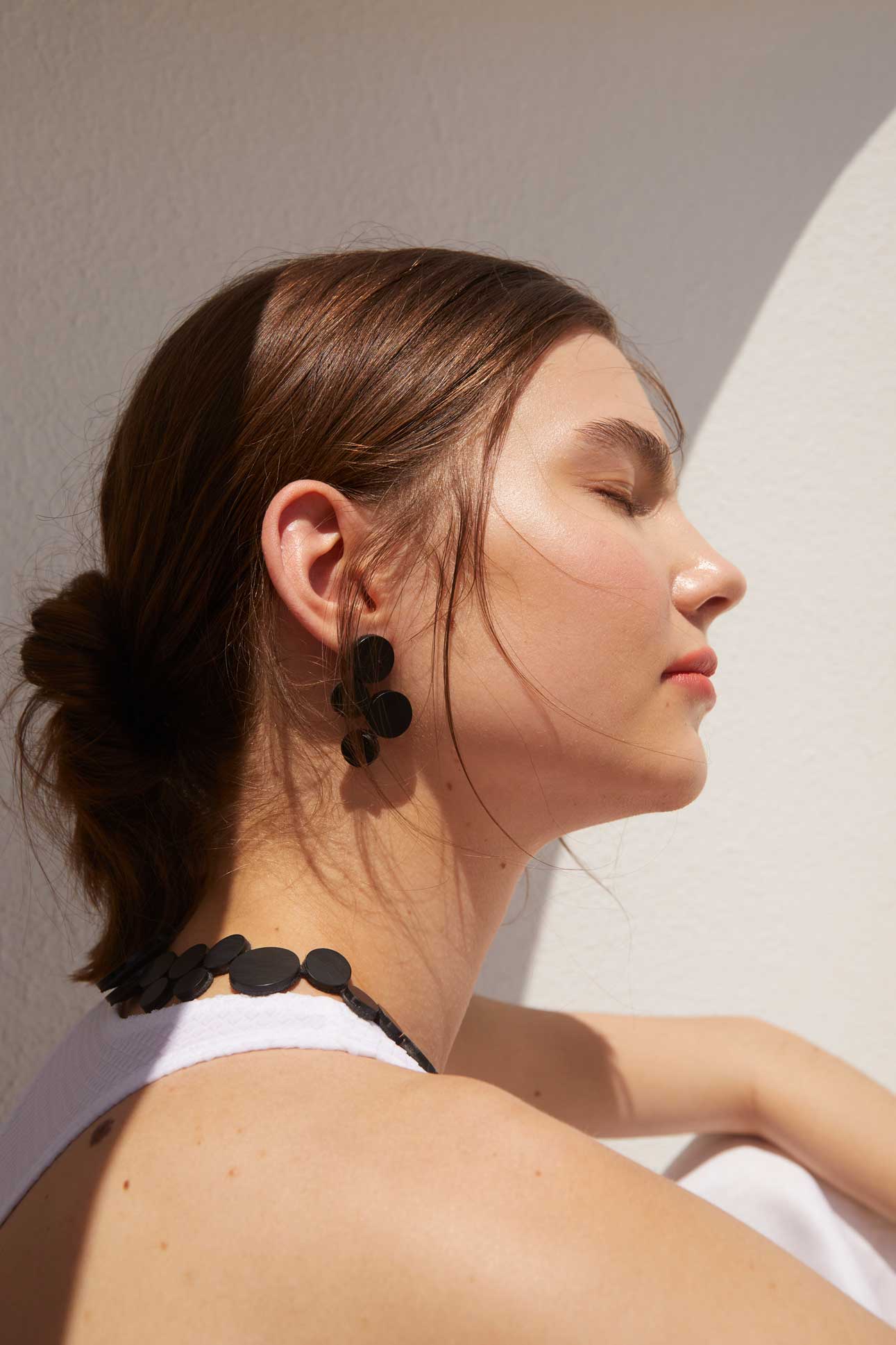 Abstraction Earrings Small - Black