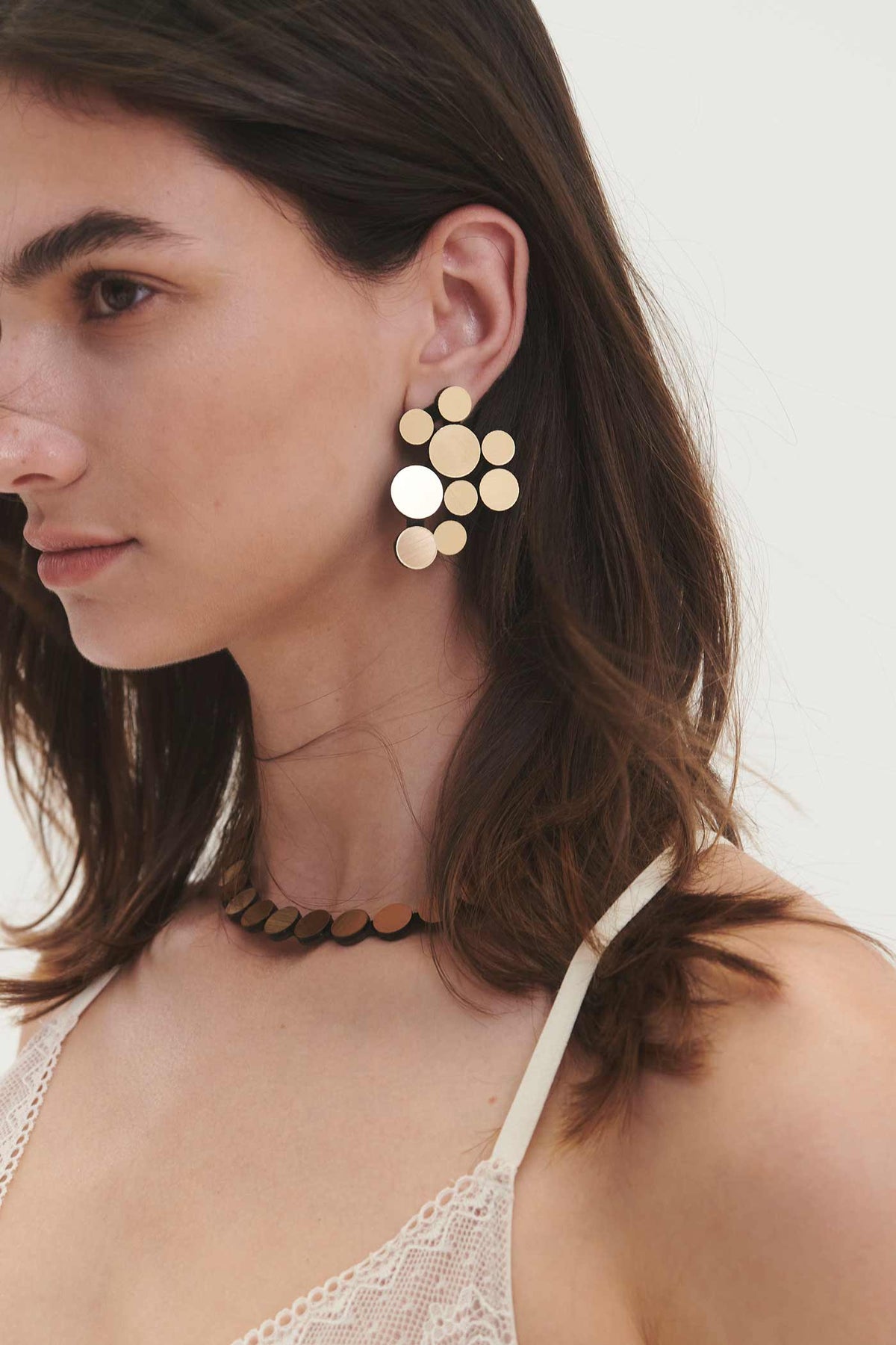 Pendientes Abstraction V - Oro