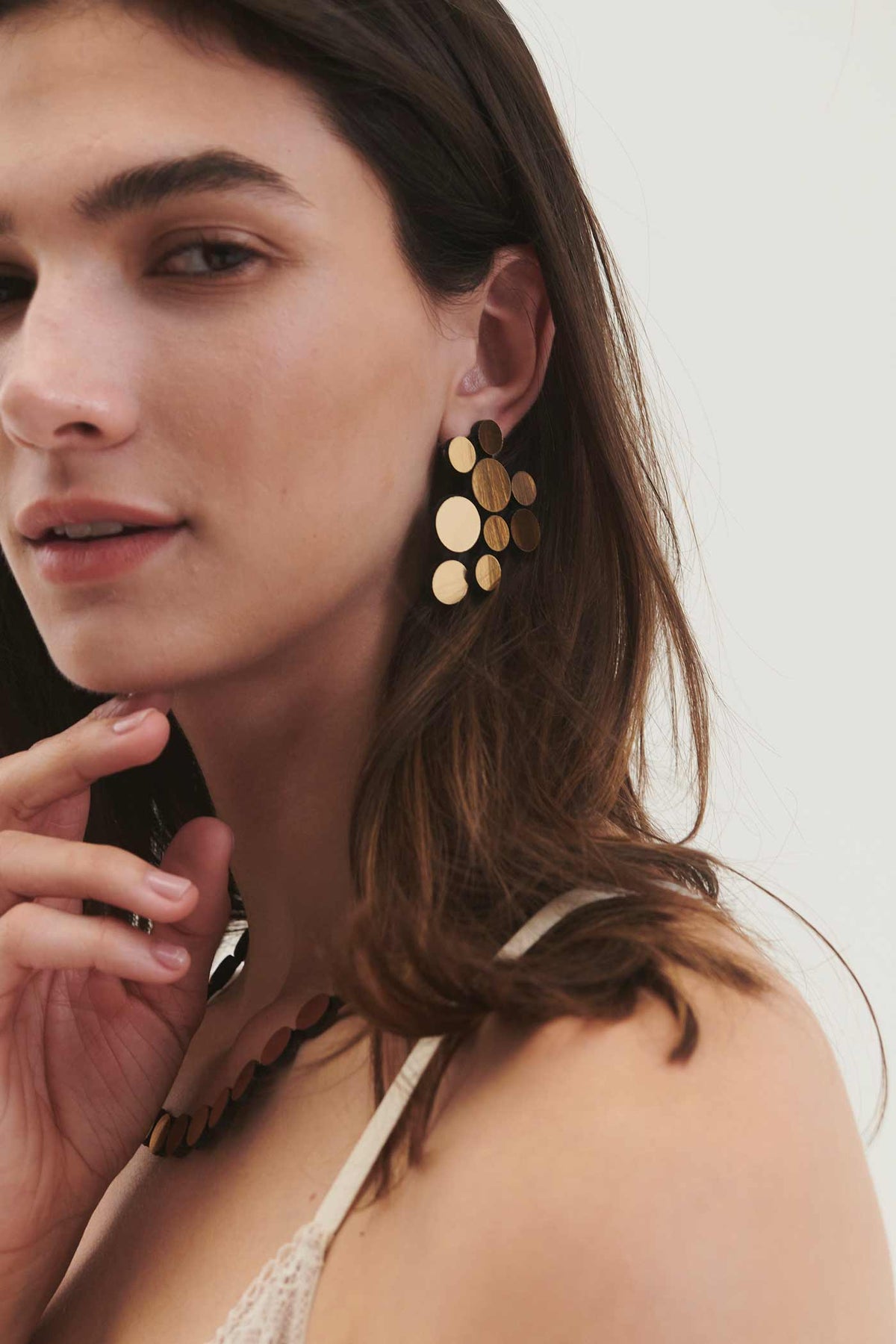 Pendientes Abstraction V - Oro