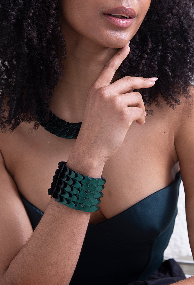Emma Bracelet Scales - Green