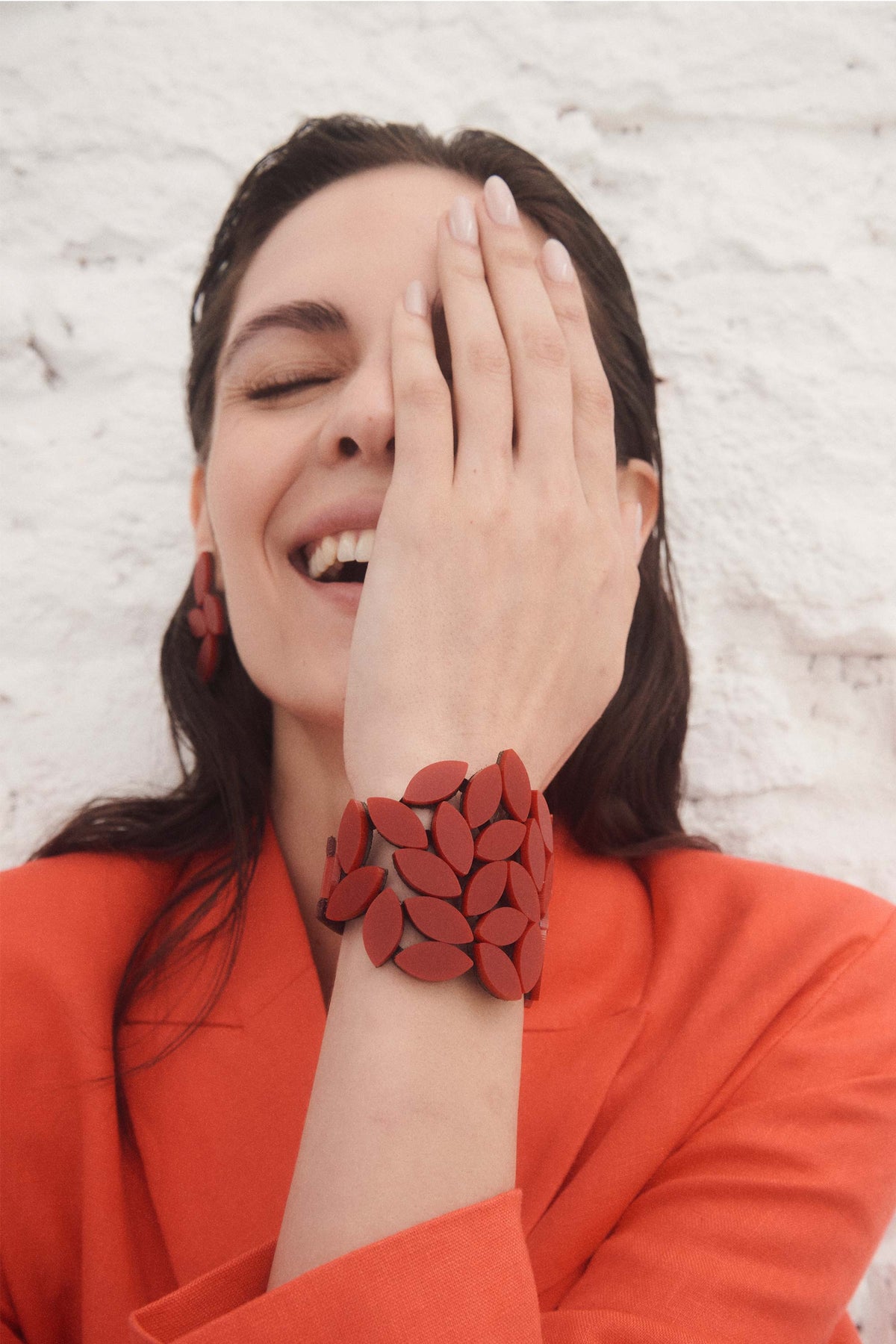 Kate Leaves Armband - Rot