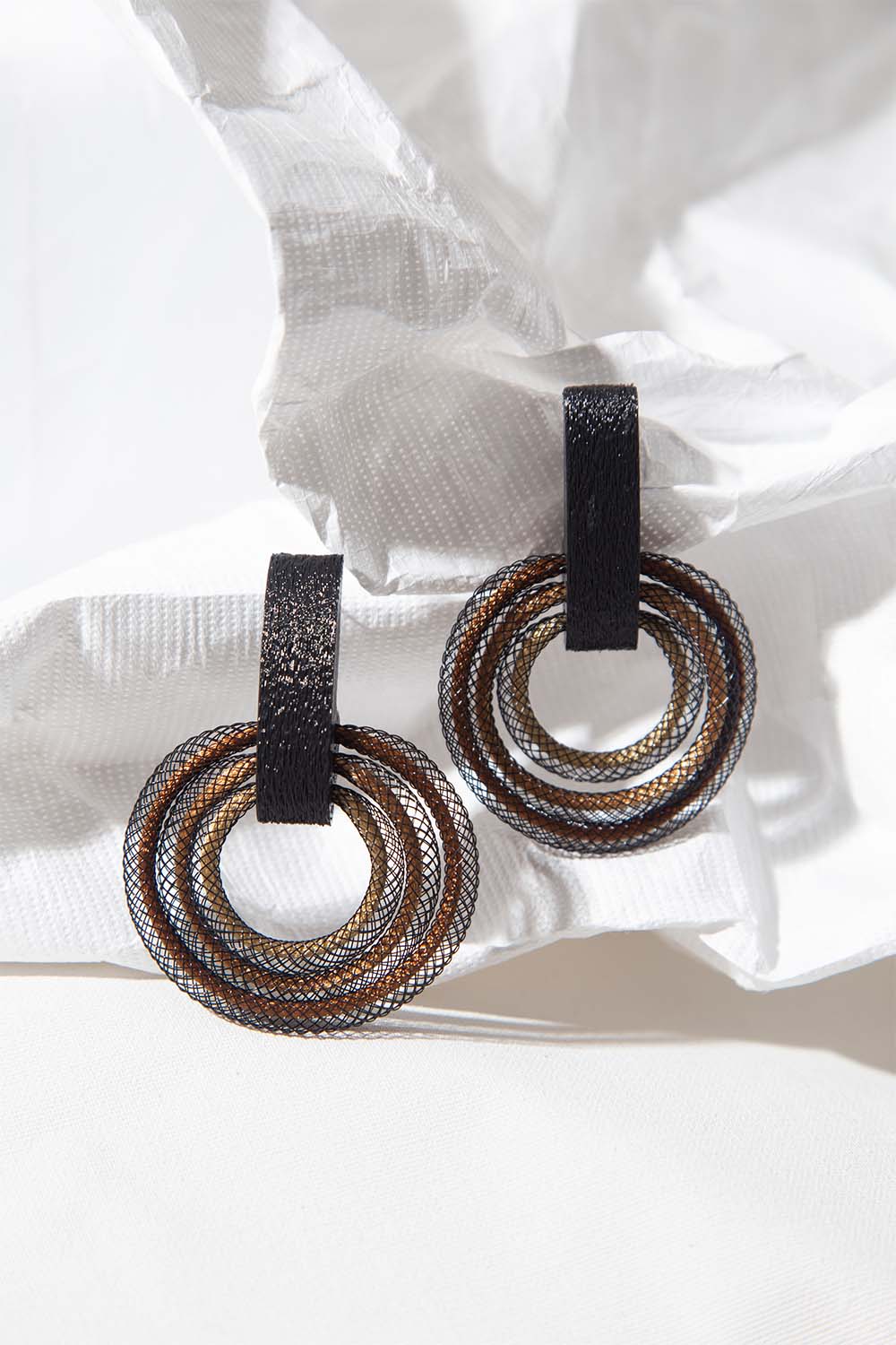 Pendientes Life Circle - Metálico
