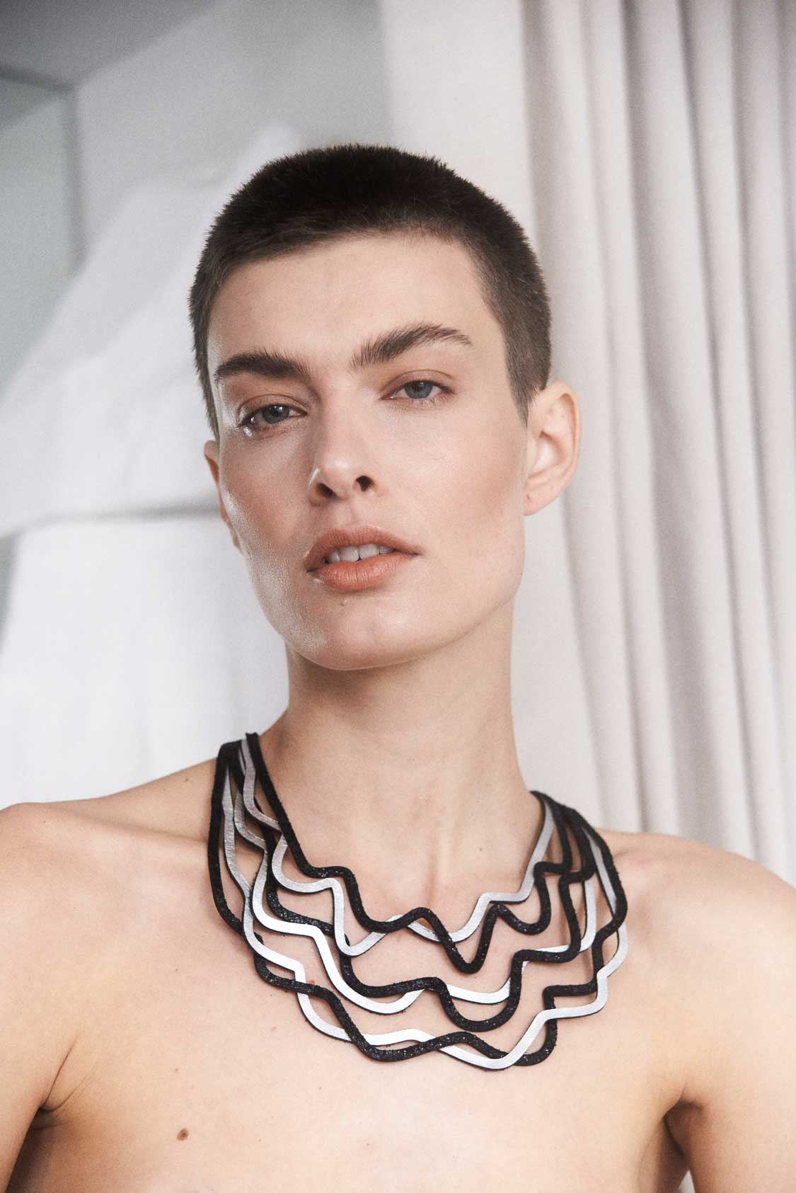 Collier Curves Duo - Argent & Or