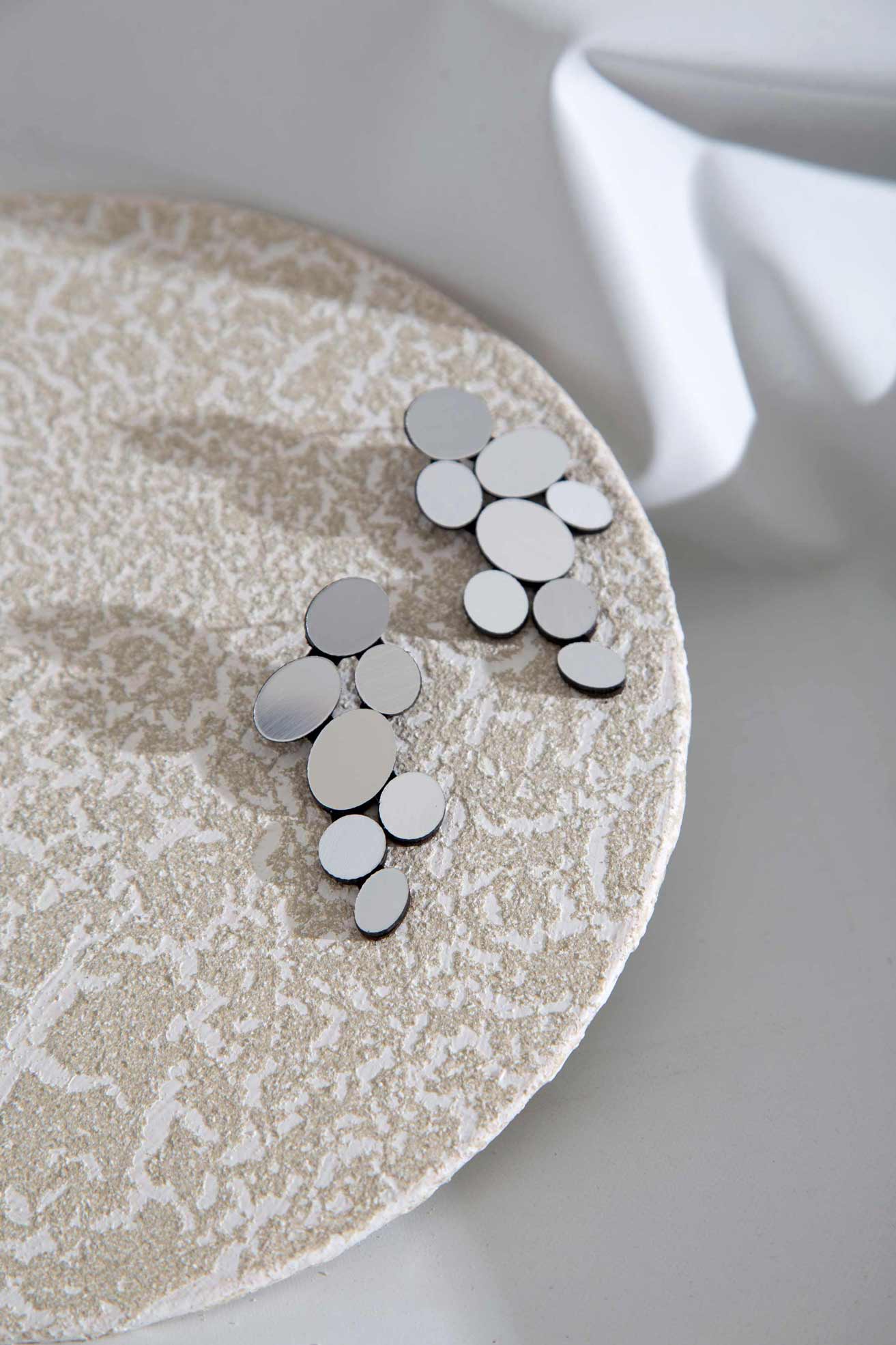 Pendientes Organic Reflections Largos - Plata