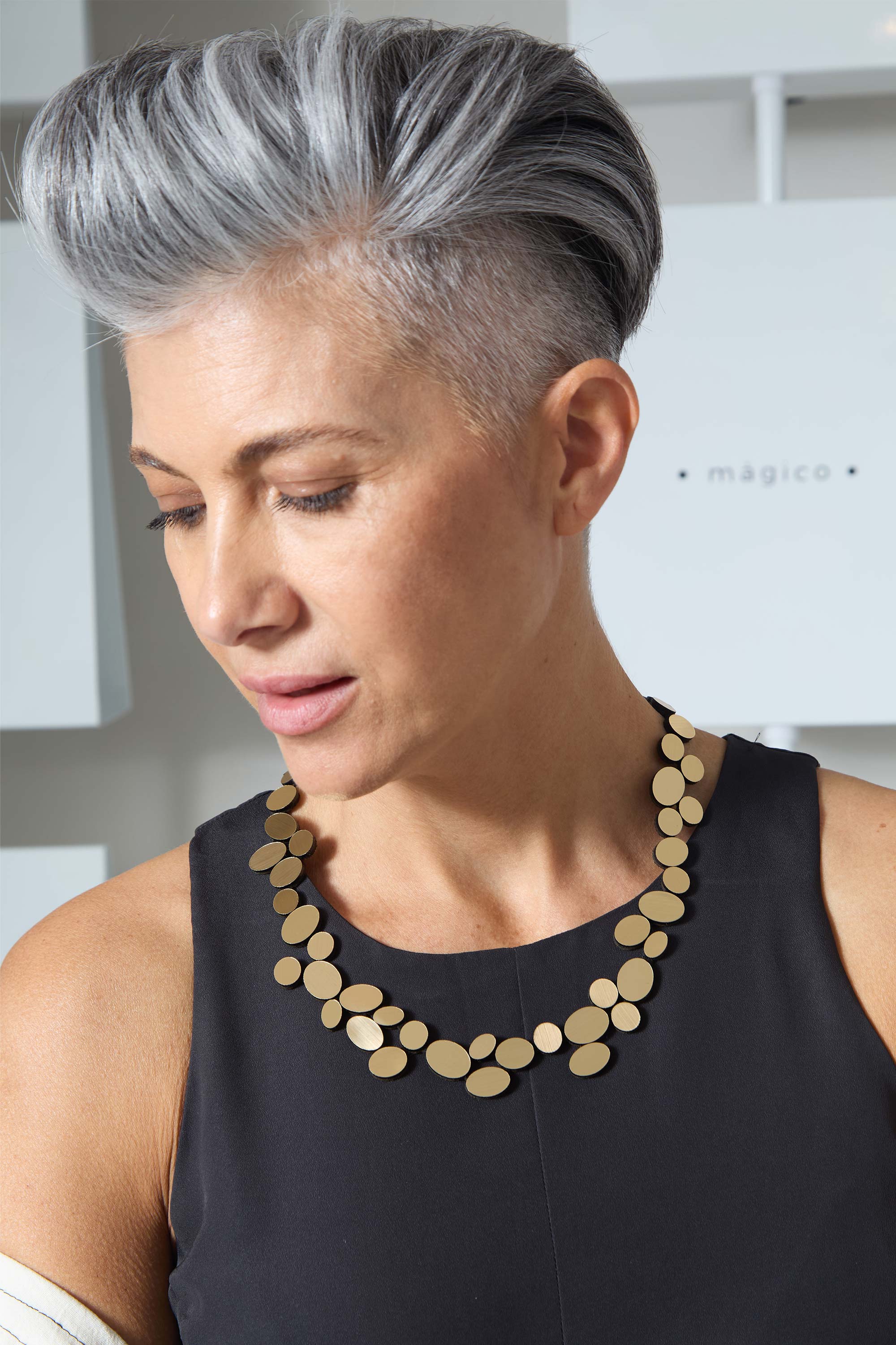 Collar Organic Reflections - Oro