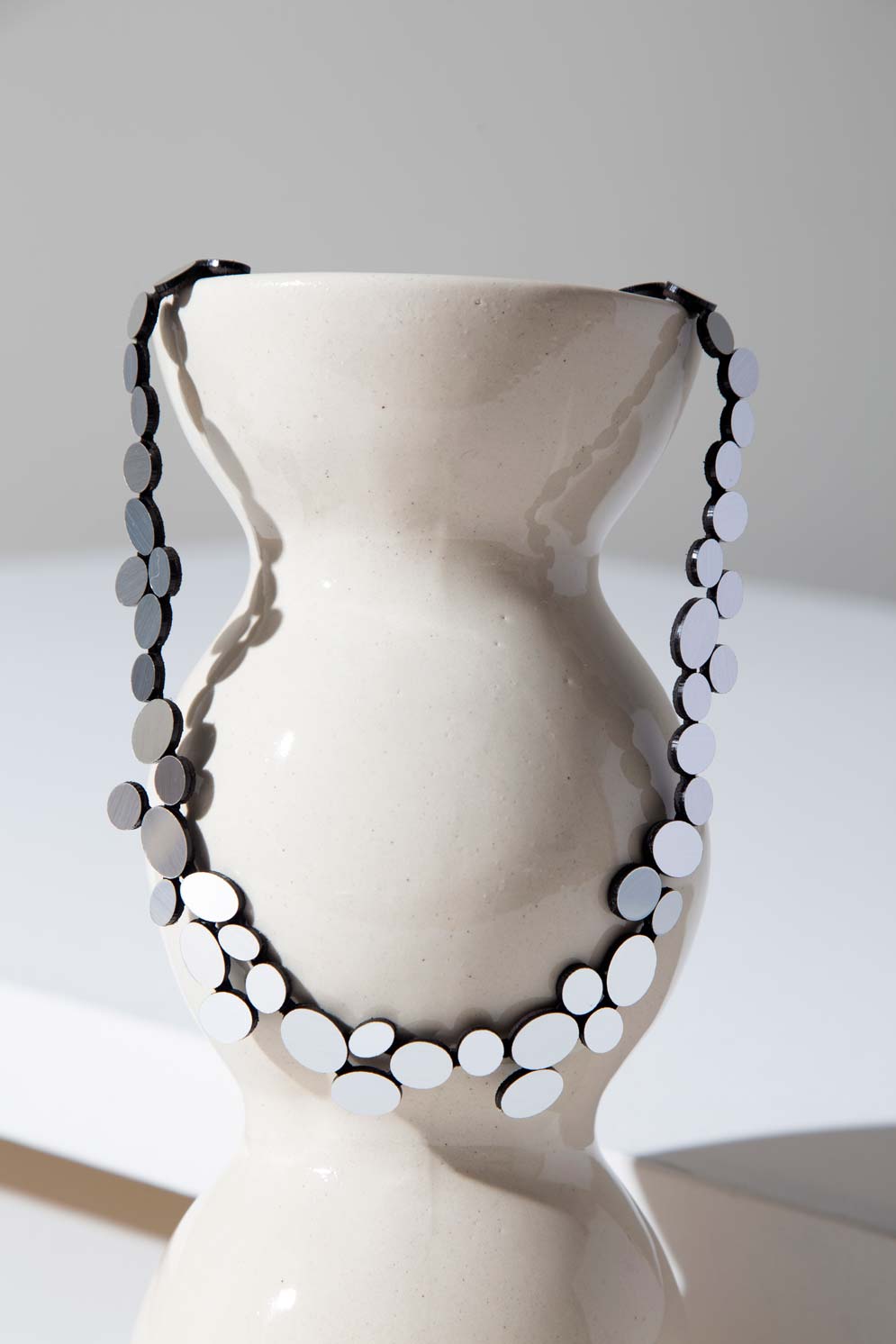 Collar Organic Reflections Round - Plata