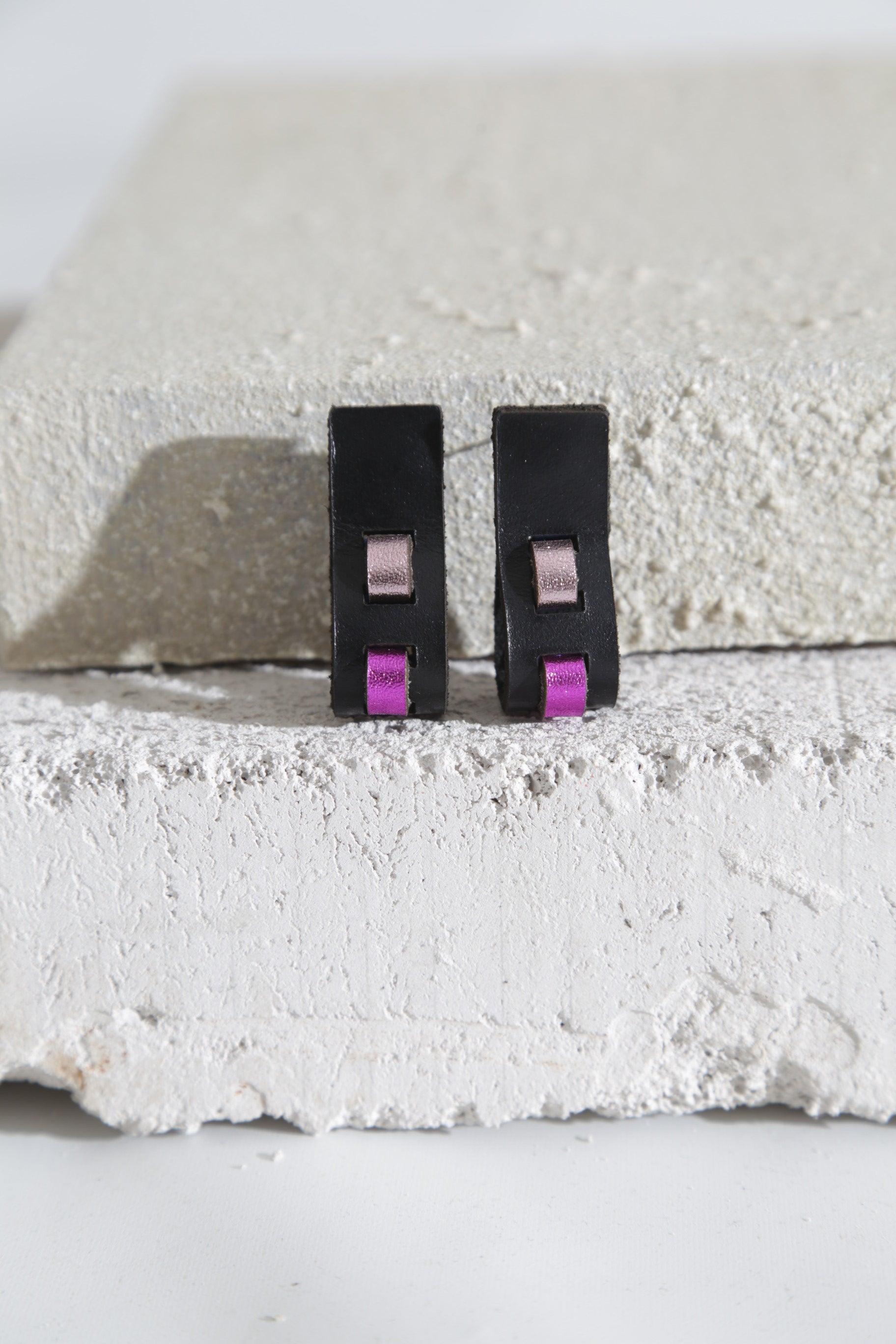 Pendientes Rainbow Threads - Negro/Colores fríos