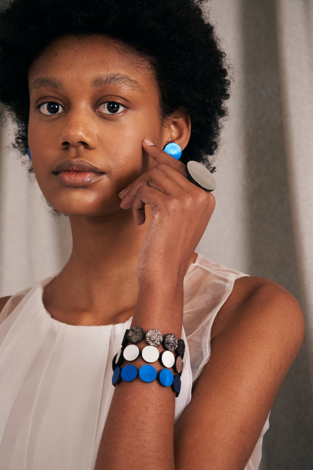 Brazalete Sara's Dream - Plata/Peltre/Azul