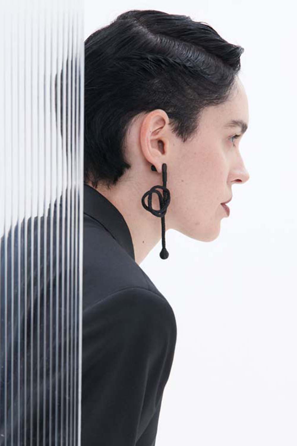 Pendientes Life Nudo - Negro