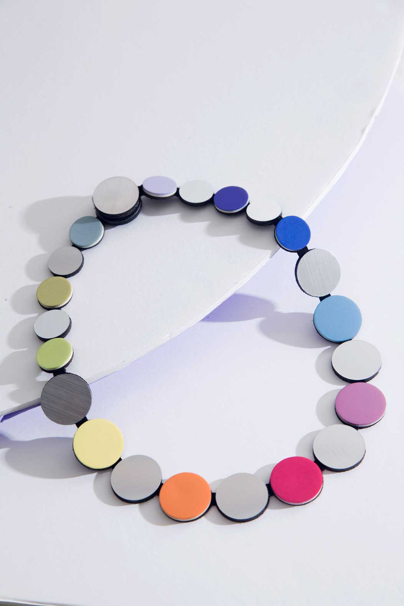 Colors Circle Necklace - Colorful