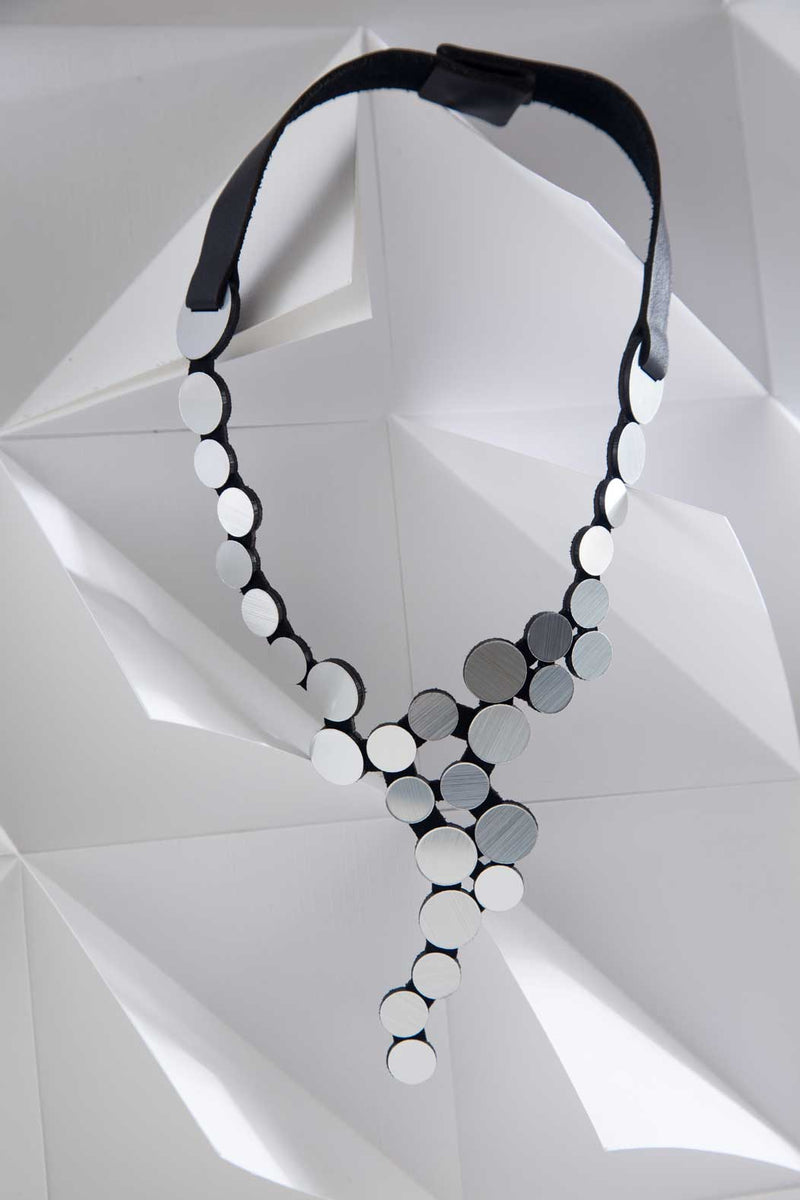Abstraction Necklace V Small - Silver