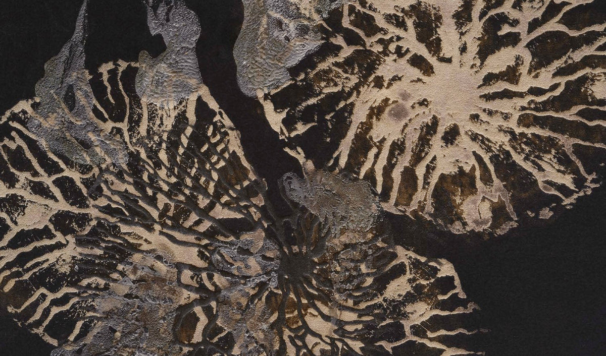 Guillermina Lynch — painted velvet, detail of the work