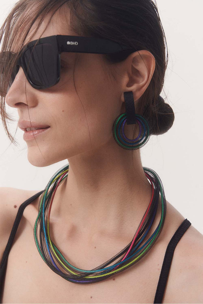 Life Necklace Round - Rainbow *