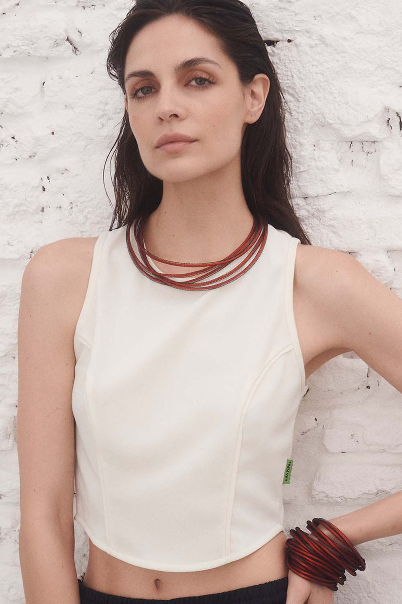 Life Necklace Round - Red