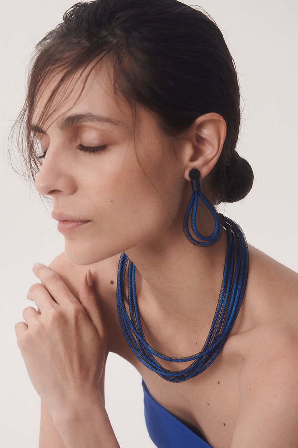 Life Necklace Round - Blue
