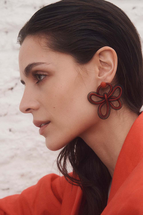 Lebensohrringe Rosalia - Rot *