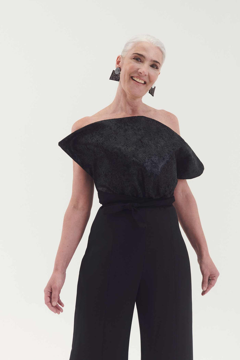 Audrey Ohrringe spitze Quadrate - Silber+Zinn
