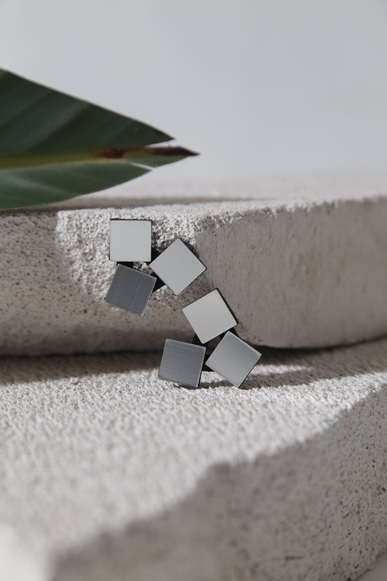 Pendientes Bauhaus Pequeños - Plata