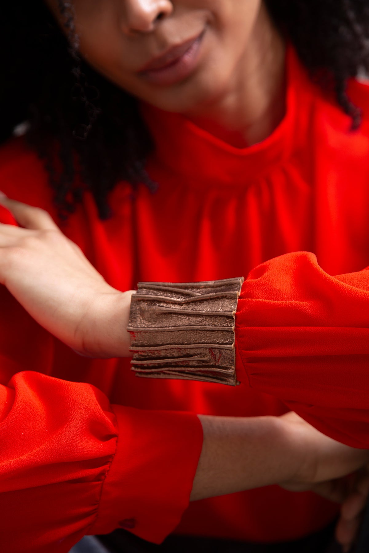 Pulsera Bauhaus Stitch - Marrón