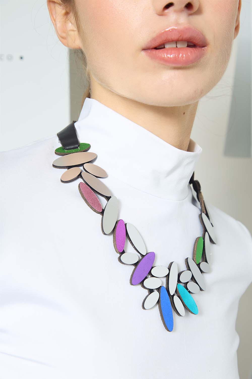 Collier Abstraction V - Argent