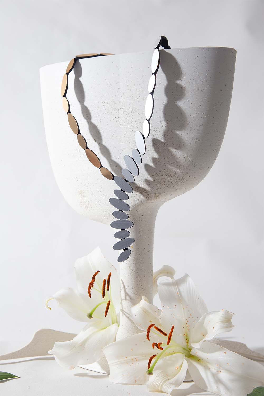 Collier Abstraction V - Argent