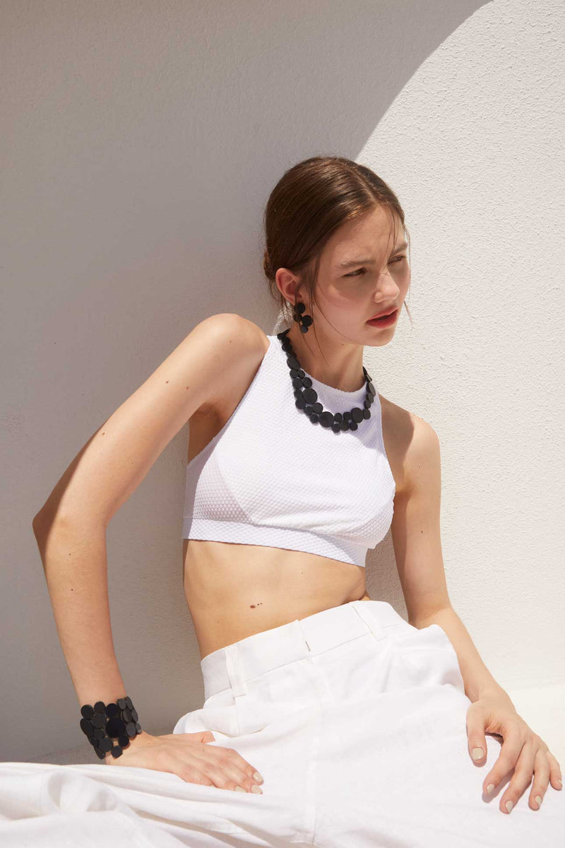Abstraction Necklace Small - Black *