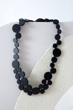 Abstraction Necklace Small - Black *