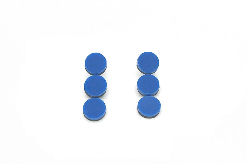 Abstraction Earrings 3 Dots - Blue