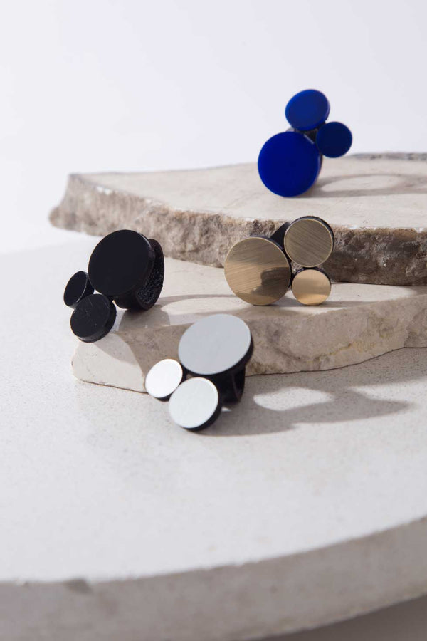 Bague Abstraction 3 Cercles - Noir