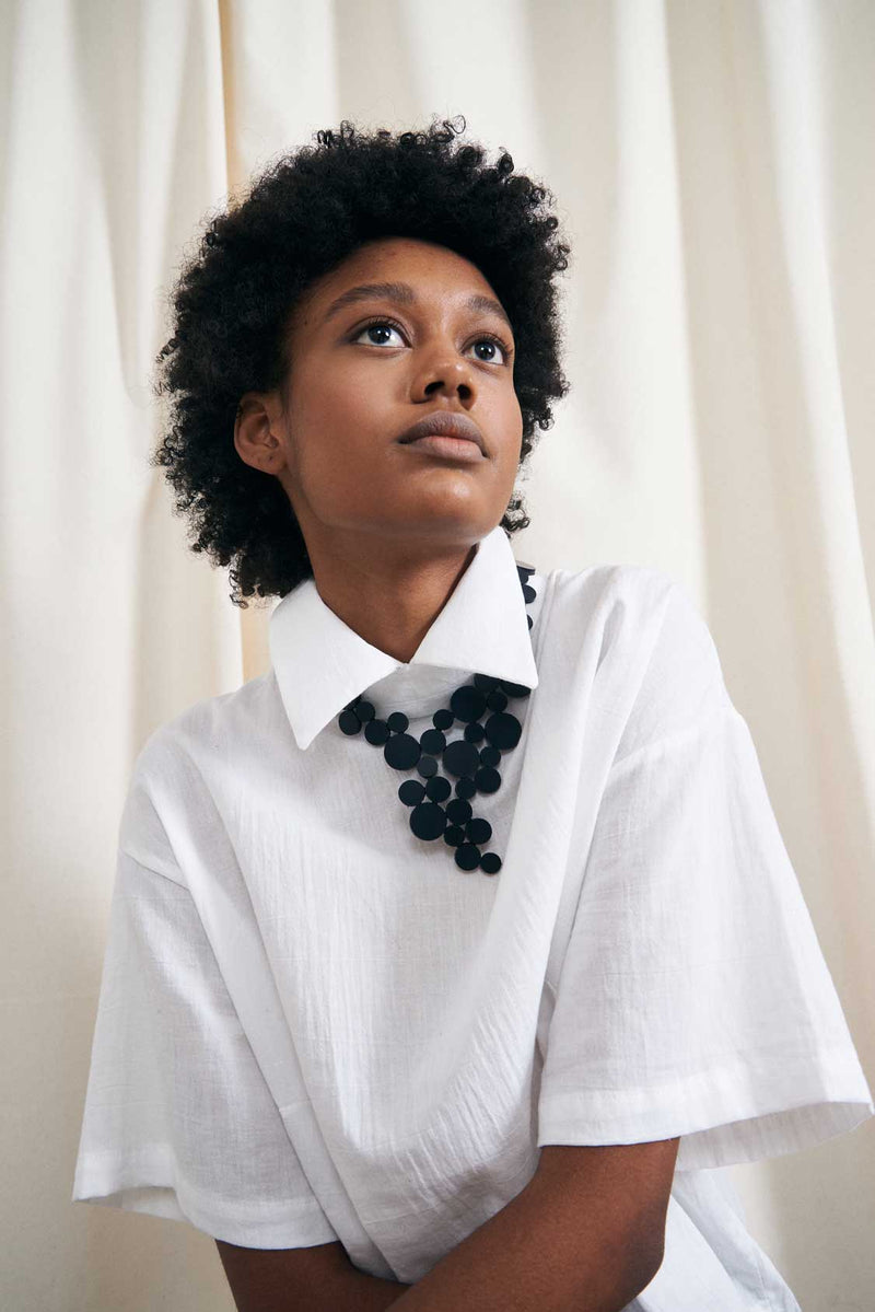 Collier Abstraction V - Argent
