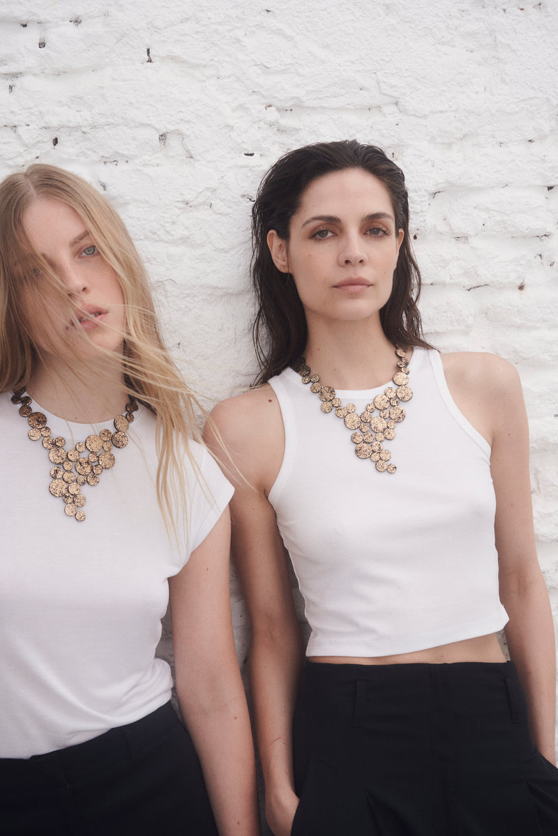 Collier Abstraction V - Argent