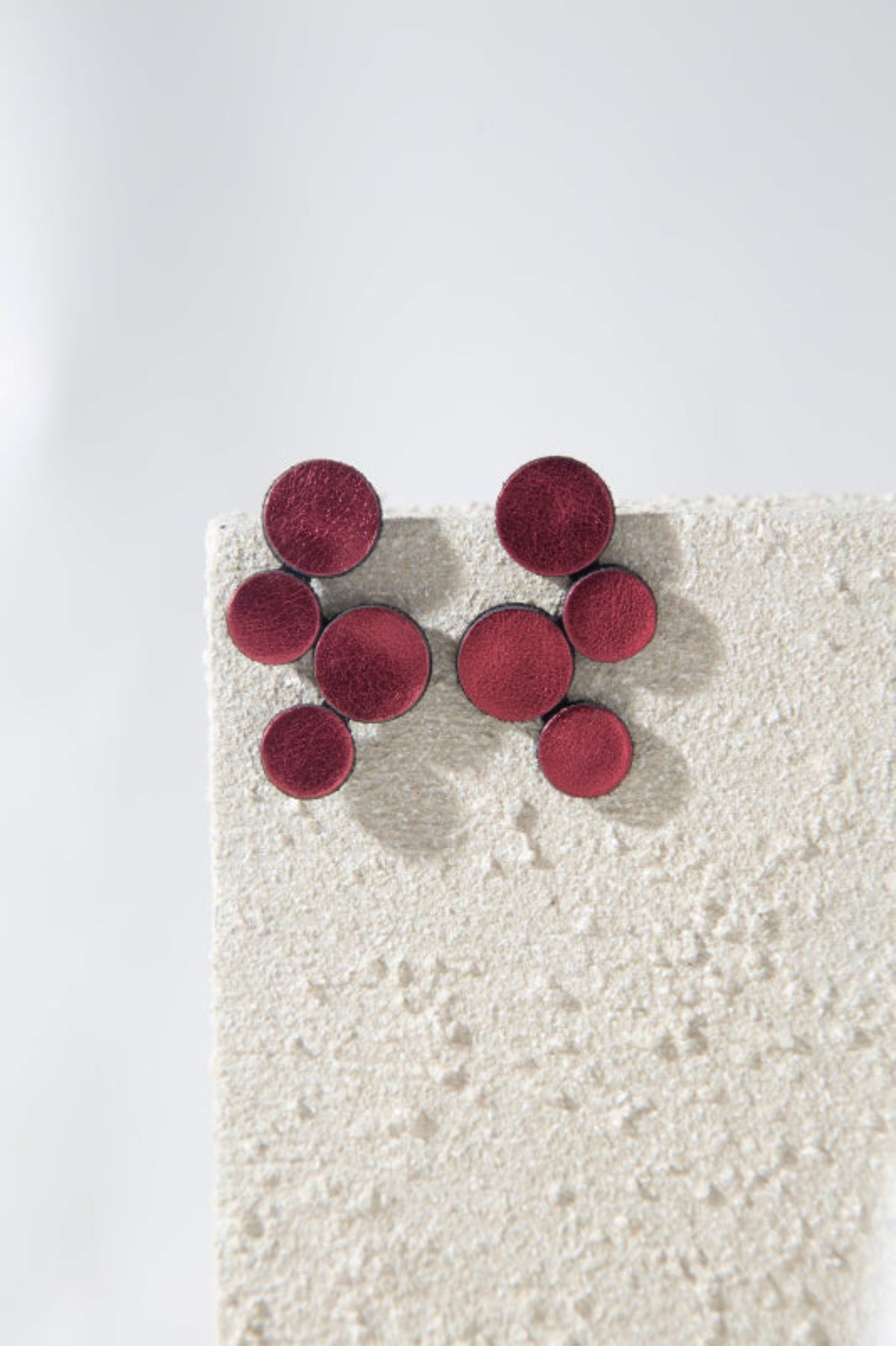 Pendientes Abstraction - Burgundy