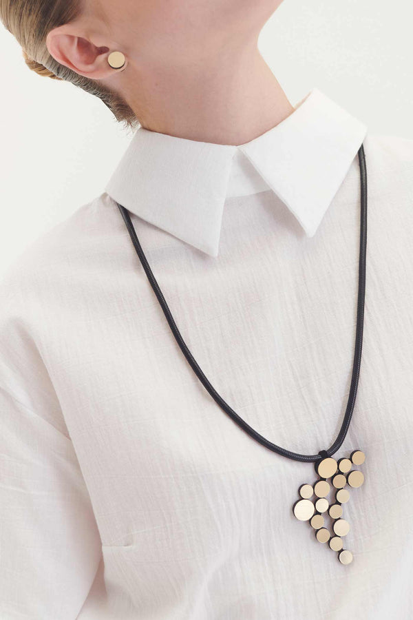 Collier Pendentif Abstraction - Or