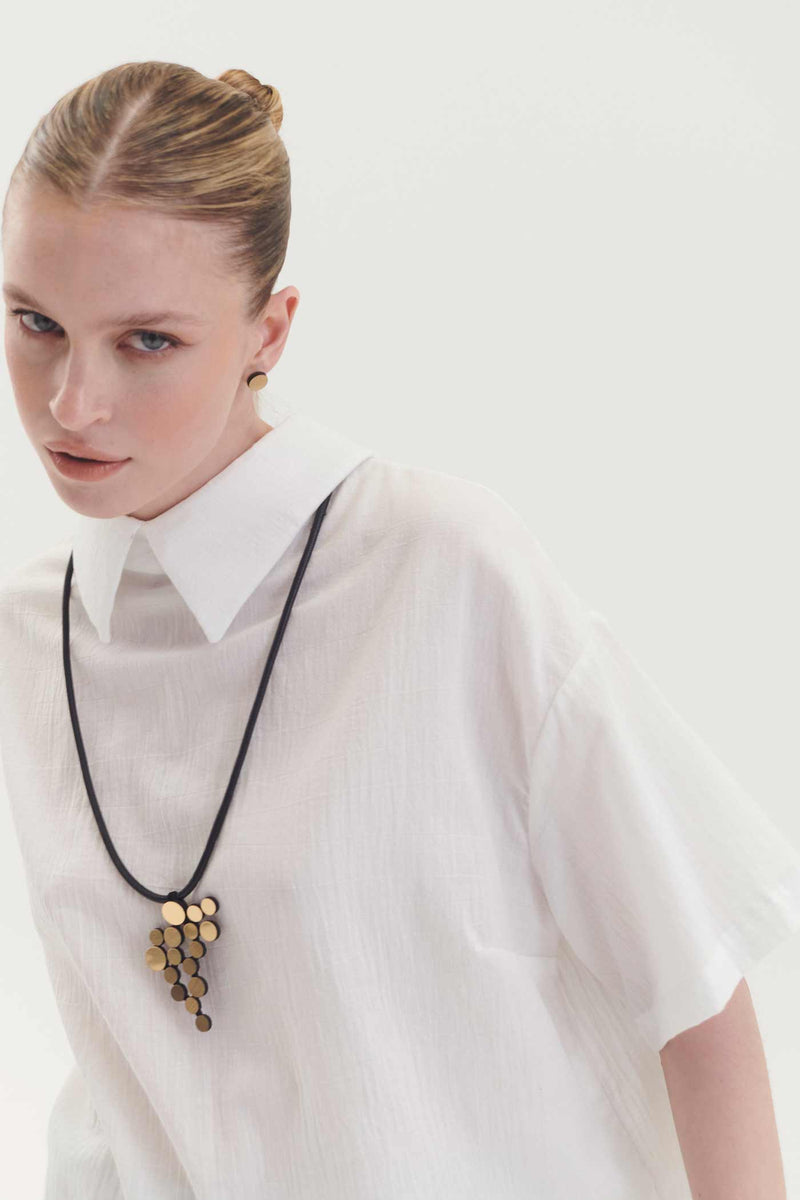 Collier Pendentif Abstraction - Or