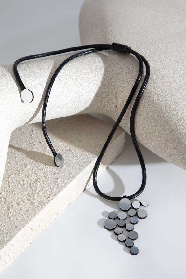 Collier Pendentif Abstraction - Argent
