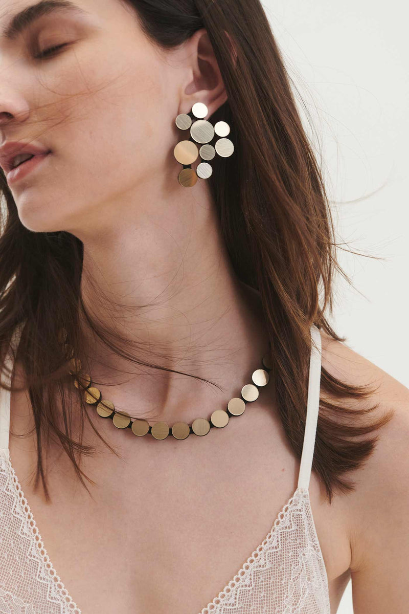 Abstraction V Earrings - Gold *