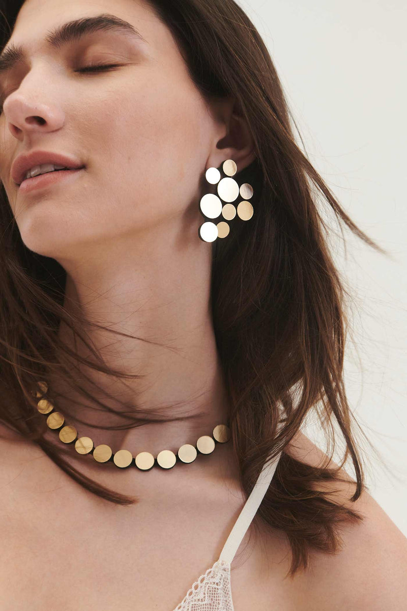 Abstraction V Earrings - Gold *