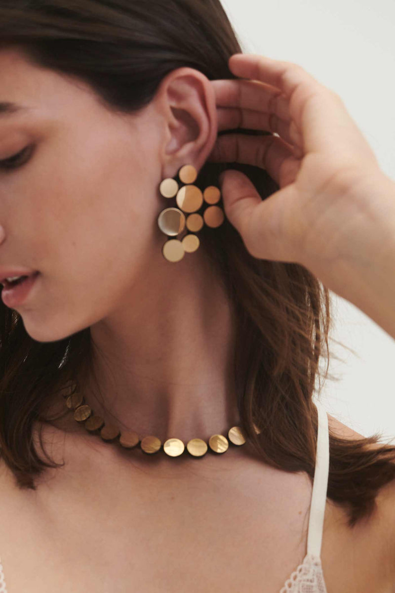 Abstraction V Earrings - Gold *