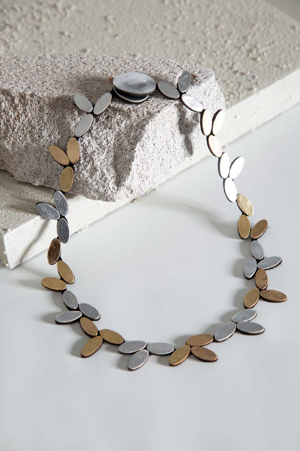 Collier Duo Curves - Argent & Or