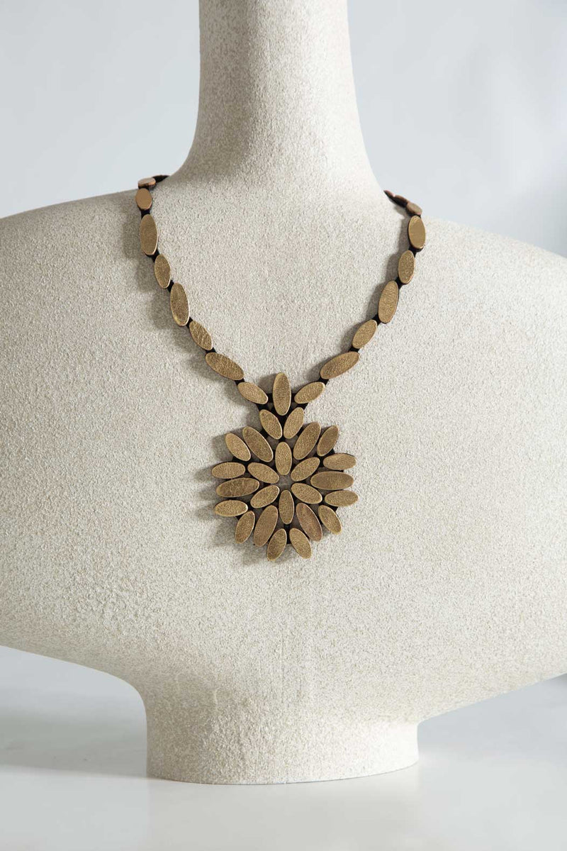 Collier Duo Curves - Argent & Or