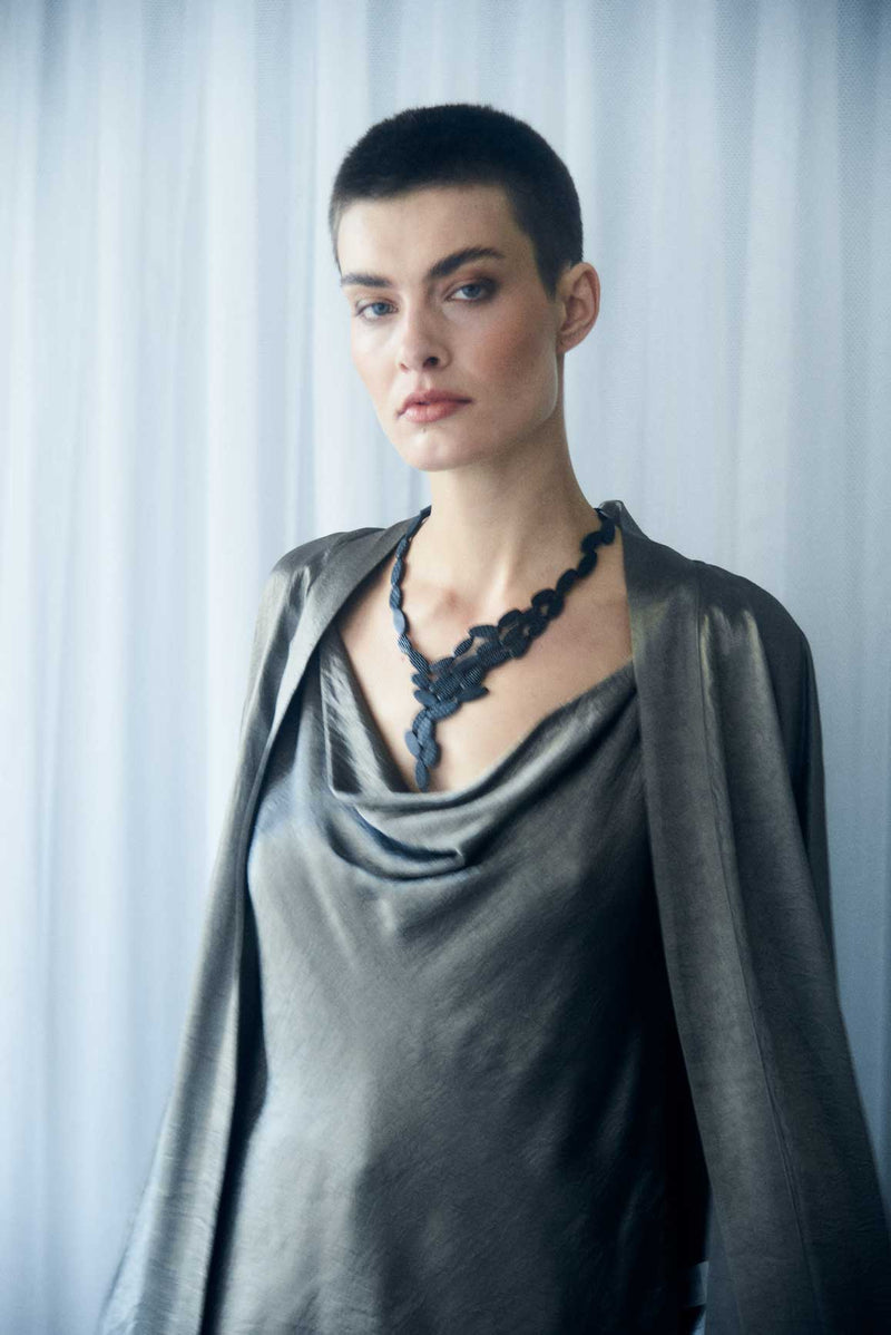 Collier Duo Curves - Argent & Or