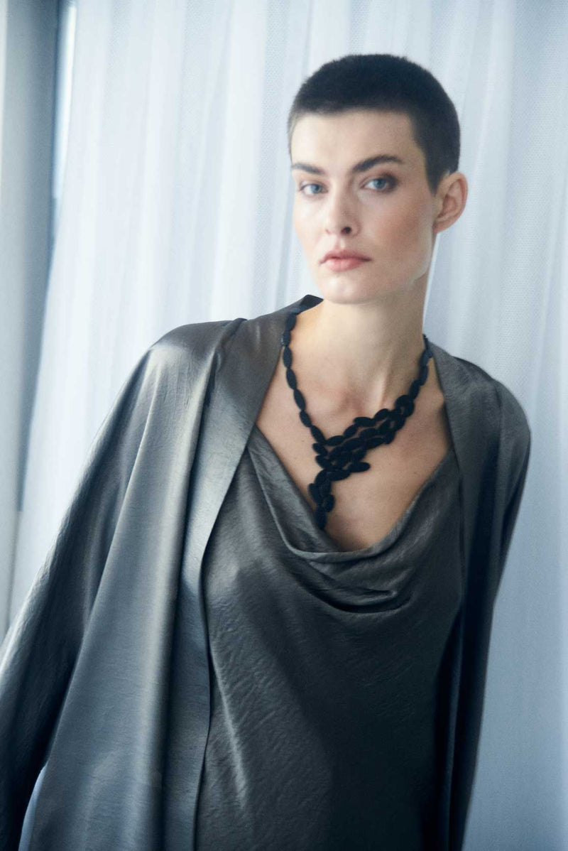 Collier Duo Curves - Argent & Or