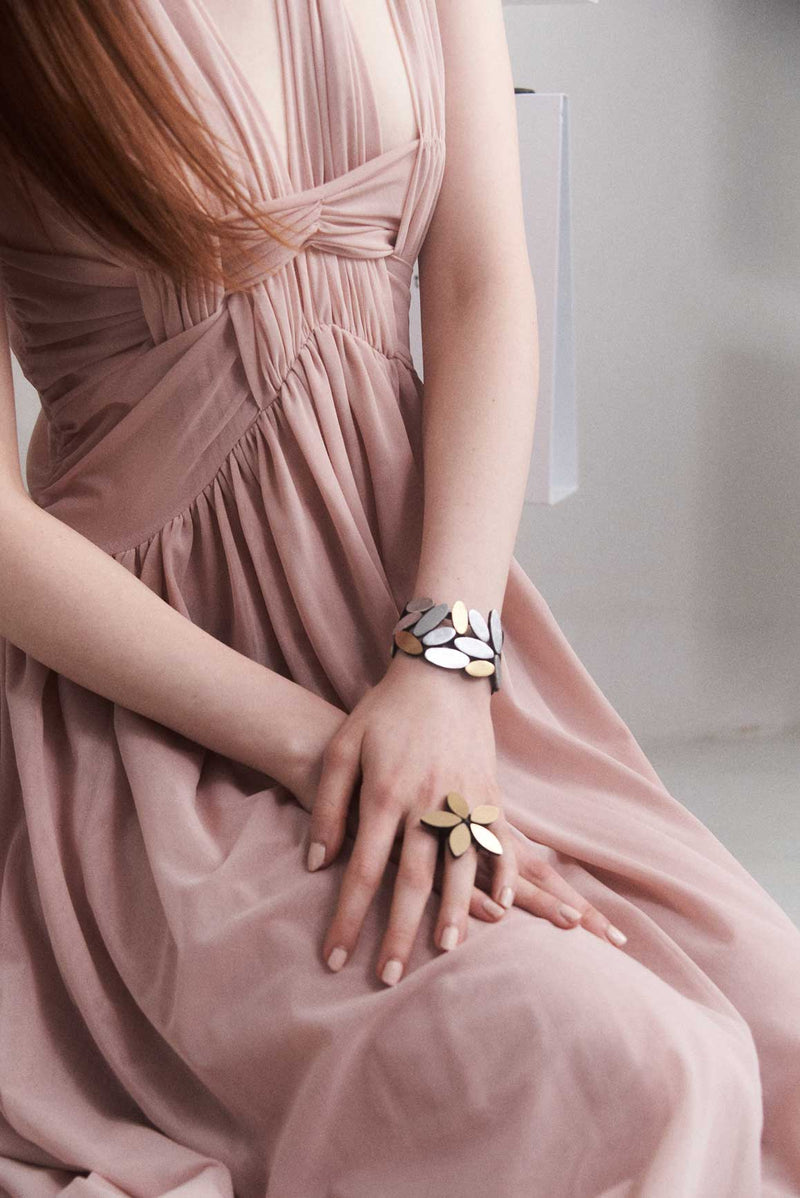 Emma Bracelet Medium - Silver & Gold