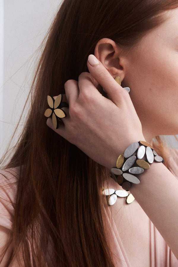 Emma Armband Mittel - Silber &amp; Gold